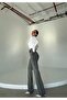 Trend Stone-Embellished Wide Leg Denim Jean Pants-Wide Leg Jeans with Stones - 5