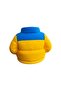 Yellow Blue Inflatable Coat Design Pen Holder - 4