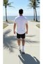 Men's Summer Cotton Sports Set - ONE Printed T-Shirt and Shorts Set - 4