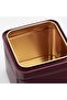 2 Pieces Storage Container with Lid 10X10X10 cm Dry Food Storage Box Metal Pink-Purple Container - 3