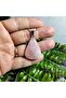 Pink Quartz Natural Stone Necklace - 5 - (Handmade Design Products) - 7