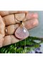 Pink Quartz Natural Stone Necklace - 6 - (Handmade Design Products)