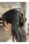 Women's Curved Infinity Model Hairpin with Gold Detail, Large Size 13 cm - 7