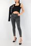 Jean Solmayan Denim Pants Smoked High Waist Slimming Lycra Skinny Leg Jeans