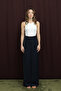 Pile Detailed Trousers Navy Blue 18266 - 2