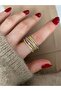 Limited Edition - 7 Row Stone Bottom Adjustable Women's Ring - 2