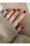 Limited Edition -3 Row Heart Bottom Adjustable Women's Ring - 5