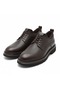 Brown Leather Loafer with Back Clasp - 4