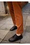 26370011 Genuine Leather Saraç Detailed Laser Laced Casual Rubber Women's Shoes - 3