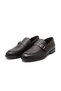 Brown Leather Loafer with Single Buckle on the Side - 4