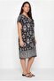 Women's Plus Size Sleeveless Woven Black Dress - 3
