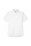 Men’s Cotton Oxford Slim Fit Short-Sleeve Shirt with Embroidery - 3