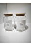 2-Pack 800 ml Bamboo Lid Filter Coffee & Turkish Coffee Jar - 3