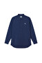 Men’s Cotton Slim Oxford Shirt with Embroidery - 3
