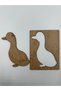 10 Pieces Duck Wooden Painting School Event Activity Art 15 cm - 2