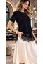 Privilege in the T-Shirt Satin Elegance Cotton Comfort Timeless Model with Lace T-Shirt \ T-Shirt - 7