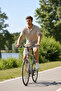 Men's Waffle Fabric Short Sleeve Shirt Shorts Set Regular Fit Summer Two-Piece Set - Beige - 3