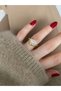 Limited Edition - Women's Ring with Large Oval Stone and Bottom Adjustment - 3