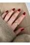 Limited Edition - Women's Ring with Large Drop Stone and Bottom Adjustment - 5