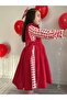 Authentic Checkered Red Double-Sided Girls' Dress + Buckle - 8
