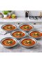 18 cm 3 Pcs Chrome Steel Beyran and Dinner Plate – 430 Quality Stainless Serving Plate - 7