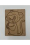 10 Pieces Monkey Wooden Painting School Event Activity Art 15 cm