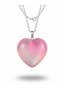 Women's Heart Cut Natural Stone Steel Necklace - 2