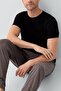 Men's Cotton Black/Smoked Short Sleeve Pajama Set - 3