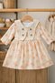 Floral Collared Buttoned Muslin Dress 6-24 Months - 3