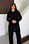 Metal Snap Detailed Asymmetrical Cut Oversize Modal Hijab Suit 3174 - 3
