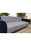 Cotton Sofa-Bed Cover 170X215 Anthracite Double-Sided Anti-Sweat Anti-Slip Anti-Pilling - 2