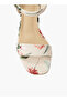 Women Floral Print Block Heel Sandals - 5