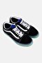 Men Old Skool Lace Up Skateboarding Shoes, Black - 3