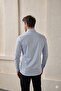 Classic Collar Cotton Satin Lycra Slim Fit Men's Shirt - 4