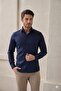 Classic Collar Cotton Satin Lycra Slim Fit Men's Shirt - 2