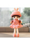 Cute Bunny Hat Plush Doll 45CM – Soft Stuffed Girl Doll Toy for Kids Gift-Pink - 2