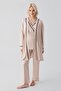 طقم بيجامة للحوامل بأكمام قصيرة وحزام قابل للتعديل ومرن ومقاوم للانزلاق - 2
