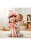 Cute Bunny Hat Plush Doll 45CM – Soft Stuffed Girl Doll Toy for Kids Gift-Pink - 3
