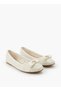 Women Quilted Bow Embellished Ballerina Shoes