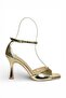 Y569823309 Gold Thin Heeled Women's Shoes - 7