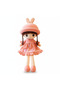 Cute Bunny Hat Plush Doll 45CM – Soft Stuffed Girl Doll Toy for Kids Gift-Pink