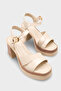 Adara Mia Women's Heeled Sandals 0012305 Beige Rustic - 3