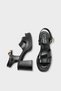 Adara Mia Women's Heeled Sandals 0012305 Black Rustic - 7