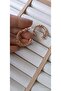 Rose Mesh Hoop Steel Earrings - 2