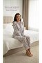 Cotton Fabric Wide Cut Half Pat Buttoned Collar Women's Pajama Sets