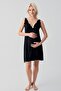 Strappy Short Flexible Viscose Maternity Dressing Gown Nightgown Set - 4