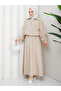 Zippered Bomber Jacket & Skirt Hijab Set Rc9025 - 4