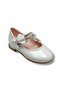 7050-26 Patent Leather Stoned Double-Strapped Girls' Ballerinas 26-30