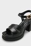 Adara Mia Women's Heeled Sandals 0012305 Black Rustic