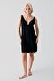 Strappy Short Flexible Viscose Maternity Dressing Gown Nightgown Set - 7